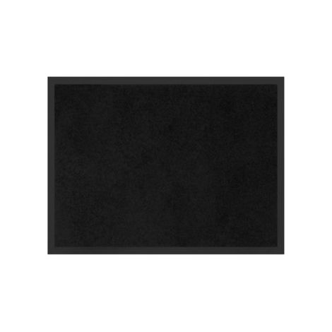 Tapis rectangle 50 x 80 cm anti-poussiere uni telio Noir (1/3)