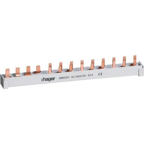 Hager PHASENSCHIENE 10²,4P,1FI+9LS+N (KB663DT)