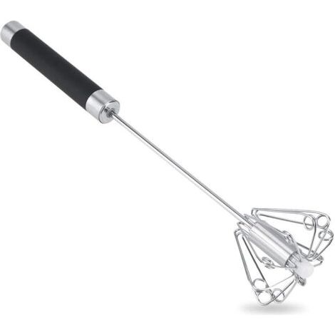 Batteur à oeufs Fouet rotatif - Batteur à oeufs manuel rotatif durable anti-rouille en acier inoxydable