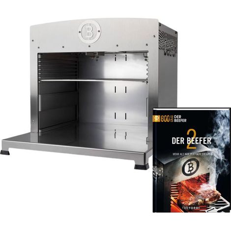 BEEFER Twin Pro DE/AT 50 mbar propano sin divisor 800°C parrilla de calor superior con libro de cocina "Der BEEFER 2" en set - 1130001-Set2 (1/5)