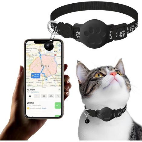 Traceur GPS pour chats, compatible avec les colliers pour chats, traceur Bluetooth certifié pour Android, adapté aux clés et aux bagages, système de suivi universel pour vos effets personnels (1/5)
