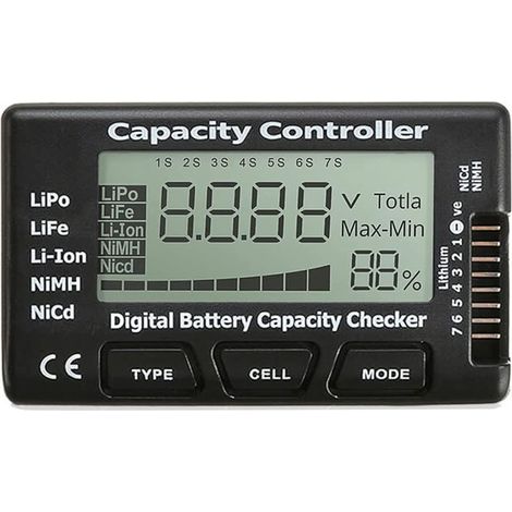 RC CellMeter-7 Digitaler Akku-Kapazitätstester-Controller für LiPo/LiFe/Li-Ion/NiMH/NiCd