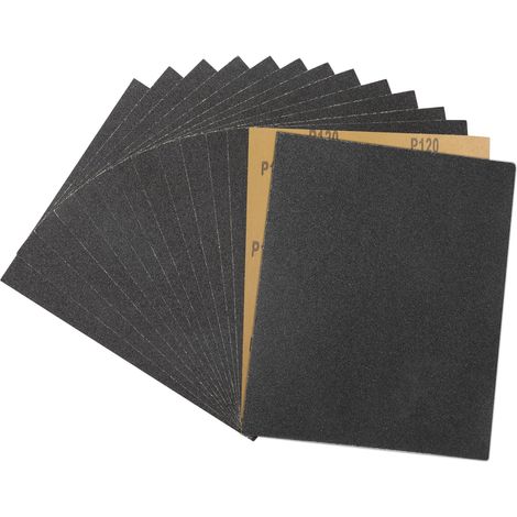 230x280 mm Papier de Verre, Abrasif Utilisé pour polir le métal le bois les voiture, 15 Pcs Poncer (1/5)