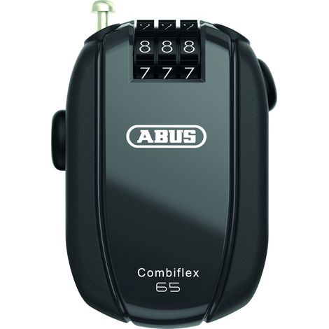 Abus Kabelschloss Combiflex 65 StopOver Roll-Back 65 cm x Ø 12 mm schwarz Kabelschloss