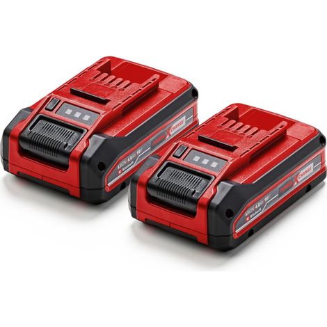Einhell 4511629 18V 4Ah PXC Plus Twinpack Batteria di ricambio 4 Ah Li-Ion