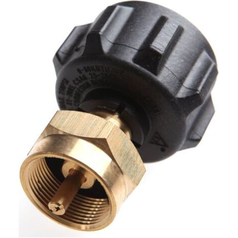 Adaptateur de recharge de propane, kit d'adaptateur de recharge de bouteille de propane pour réchaud à gaz, petit cylindre de cuisine (1 pièce) (1/5)