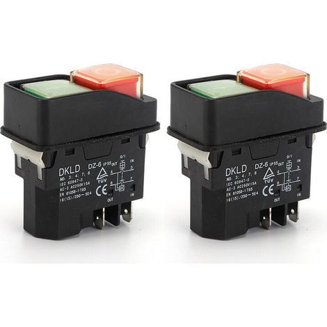 Nazalus-Vente chaude-DKLD petit interrupteur mélangeur DZ6 bouton d'arrêt magnétique de 4 pieds DZ-6 est livré avec une protection contre les surcharges (1/3)