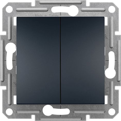 Conector tipo candelabro Asfora (con tornillos) sin marco, color antracita EPH0300371