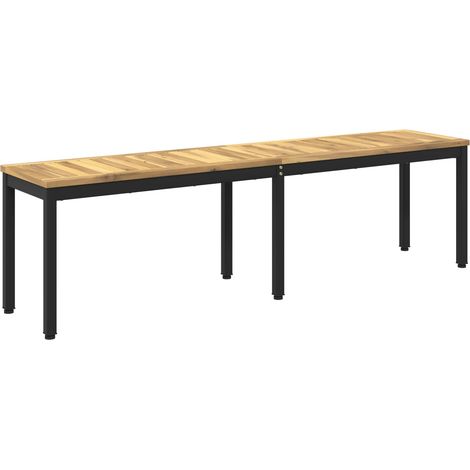 Banco de jardín 161 x 35 x 45 cm Madera de Acacia Sólida vidaXL