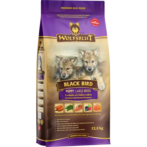 Wolfsblut - black bird Large breed puppy 12,5kg