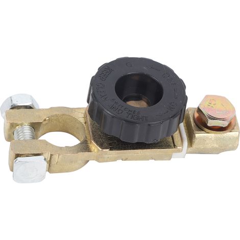 Coupe-batterie universel pour voiture, interrupteur à bouton noir, isolateur de déconnexion auto (1/5)