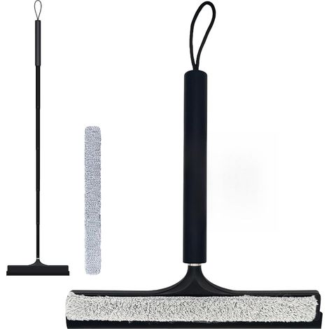 Raclette Douche Sol à Manche Télescopique 120cm – Noir (1/5)