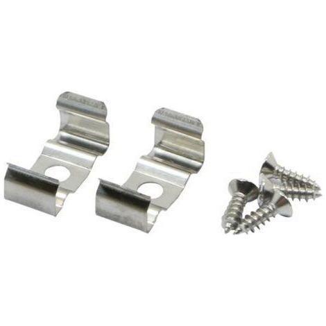 LEDmaxx LCV11 LEDconnect Clips de fixation (plats) jeu de 2 acier inoxydable Q781592 (1/3)