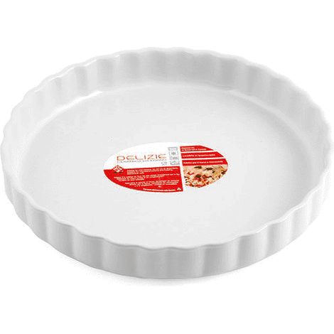 Tortiera pirofila per crostata in  Ceramica Cm H4,5 Pentole E stoviglie