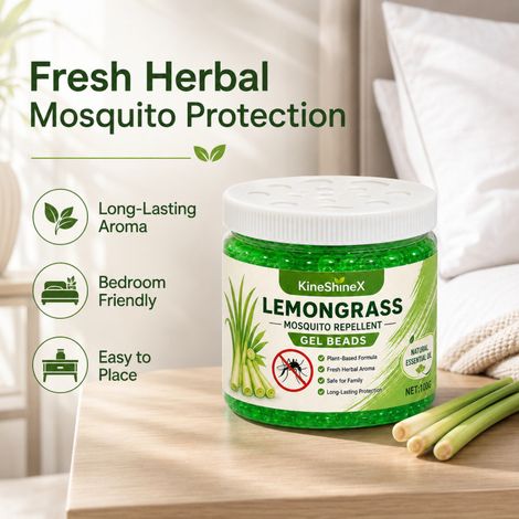 KineShineX Citronella Mosquito Repellent Beads, Home Use, Gel Fragrance Beads, No Electricity Required, Portable and Easy to Place (1/4)