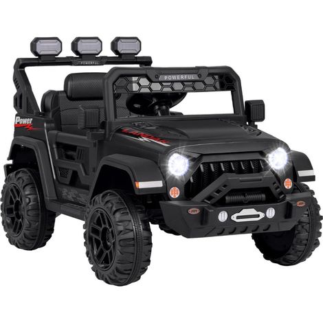 Coche eléctrico infantil de 12 V modelo con mando a distancia 105 x 67 x 70 cm arranque suave 2 modos PP negro 200014709 (1/2)