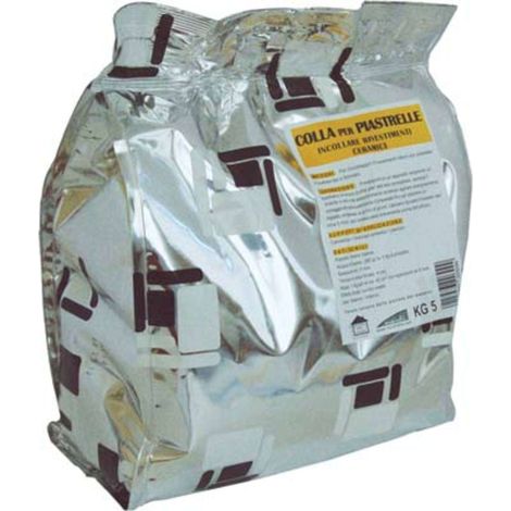 COLLANTE MAIOLICHE POLVERE BRIKO LINE - BIANCO KG 5 - 5 pezzi
