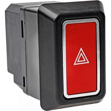 Warnblinkschalter für Mercedes-Benz 1977-1981, Schwarz und Rot, Teilenummer 1238200205.