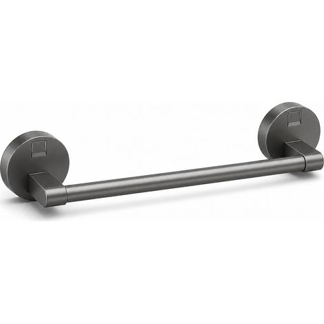 Wall-Mounted Suction Towel Rail Bathroom Grey 40 cm (1/5)