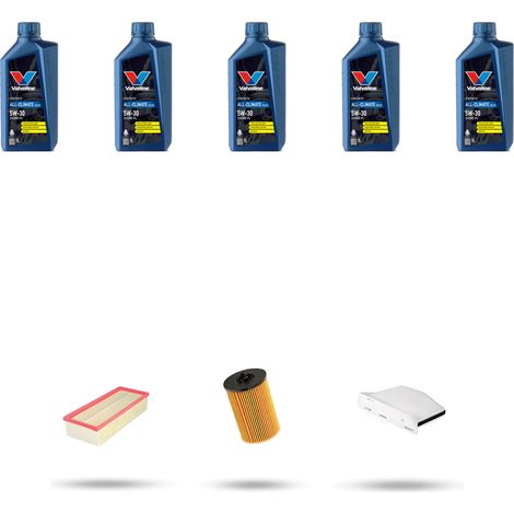 Kit tagliando 3 FILTRI e 5L OLIO compatibile con VW Scirocco III (1K8) 2.0 TDI 135kw Dal 2014 (1/5)