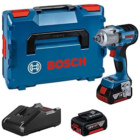 Clé à chocs Bosch GDS 18V-450 PC Professional 18 V 2x5 0 Ah accu. + L-Boxx 136