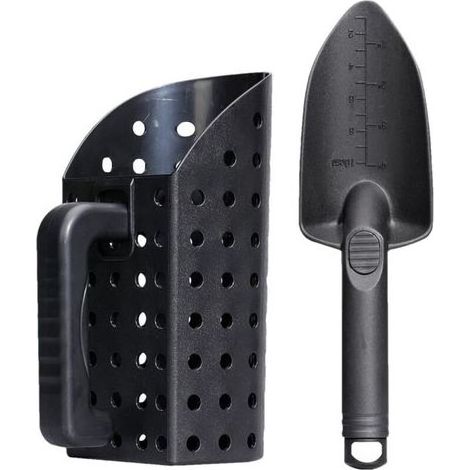 Outil de tamis à sable, accessoire de détection de métaux, outil de chasse au trésor de plage, pelle à sable, accessoire de pelle à sable portable pour détecteur de métaux, chasse au trésor sur la pla (1/5)