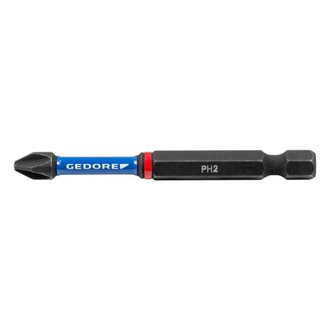 Gedore Jeu d'embouts torsion Phillips PH 2 longueur 70 mm (1/2)