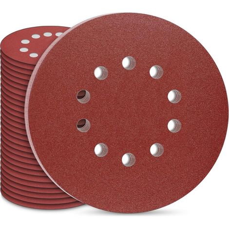 Schleifpapier 225mm Klett, 30 Stück, 10 Loch, Körnung P150 für Trockenbauschleifer (1/5)