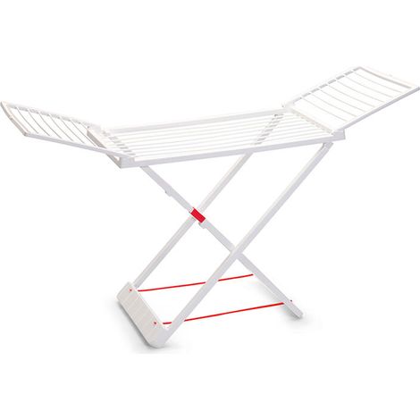 Debuns – Etendoir à poser pliant en résine 20m – Dimensions 13x55x150 cm – Pour intérieur et extérieur – Verrou de sécurité intégré (1/4)