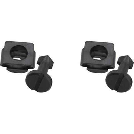 2 vis de fixation pour cache-moteur, passage de roue, plastique noir, pour Honda 91501-SS8-A01, 91601-SS8-A01 (1/5)