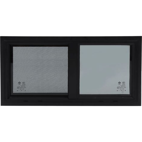 Fenêtre de camping-car coulissante horizontale et verticale avec écran de confidentialité, filets anti-insectes pour taille 550x260mm (1/5)