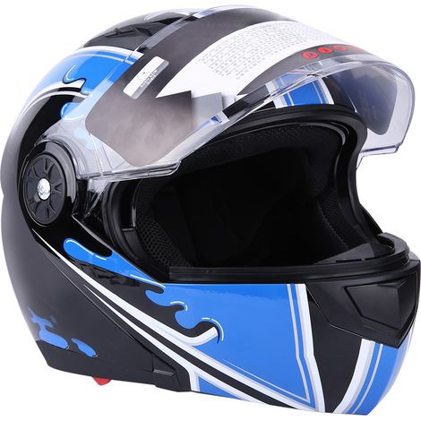 Casque moto adulte universel intégral double visière antibuée XL sécurité homme femme (1/5)