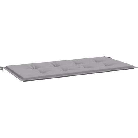 Coussin du banc de jardin Coussin pour mobilier de jardin / Gris 100 x 50 x 3 cm (1/5)