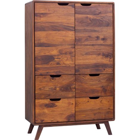 Commode 90x40 Palissandre laqué Noisette MALMÖ 2 110 (1/3)