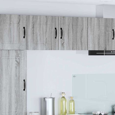 vidaXL Pannello lavastoviglie Kalmar 2 pz Grigio Sonoma