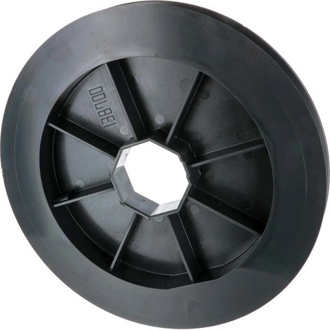 Poulie de guidage volet roulant sangle 12 à 15mm centre octogonal 40mm plastique Fenêtre Store, Ø 190mm (1/4)