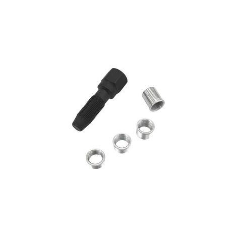 5pcs Kit de réparation pour Filetage de Bougies d'allumage M14 x 1,25, Kit de refiletage de Culasse, Rethreading Bougie, Outil de réparation de Filetage de Cylindre d'alésoir de 14 mm (1/3)