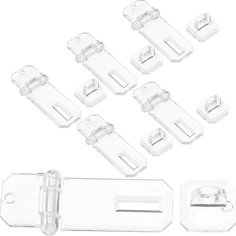 Lot de 6 loquets transparents en acrylique pour boîtes d'exposition (1/5)