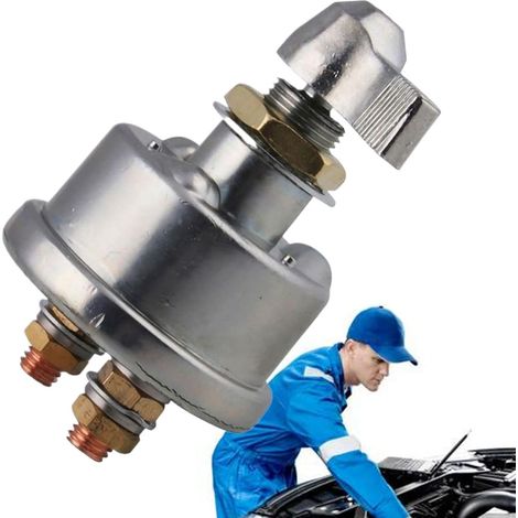 Batterietrennschalter, Batterieabschaltknopf – Batterietrennisolator – 12-V-Stromtrennschalter für LKW, PKW, Wohnmobil (1/5)