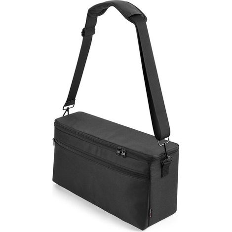 Schutzhülle für den tragbaren TXEsign 40W-Lautsprecher mit Schultergurt und Tasche.