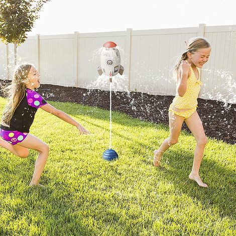 Fusée Jouet À Air Comprimé – Kit Extérieur Avec 3 Fusées En Mousse – Support Réglable – Dès 3-12 Ans – Jeu De Lancer