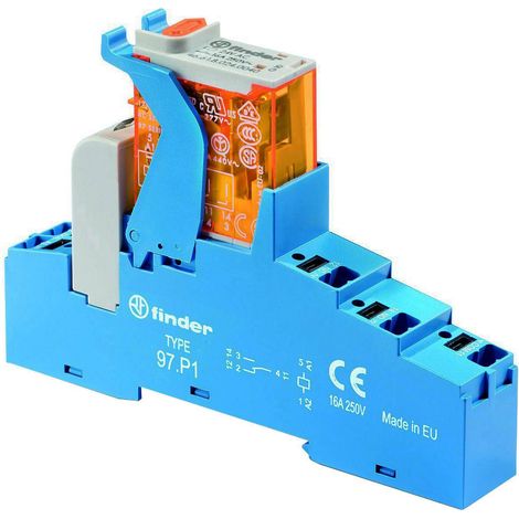 Finder 4C.P1.9.024.0050 Élément porte à LED Tension nominale: 24 V/DC Courant de commutation (max.):
