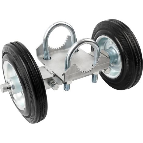 Heavy-Duty Steel Rolling Gate 6’’ Rubber Wheel Carrier for Driveway Chain Link Fence Metal Tube Gates and More, Pack of 1 (1/5)