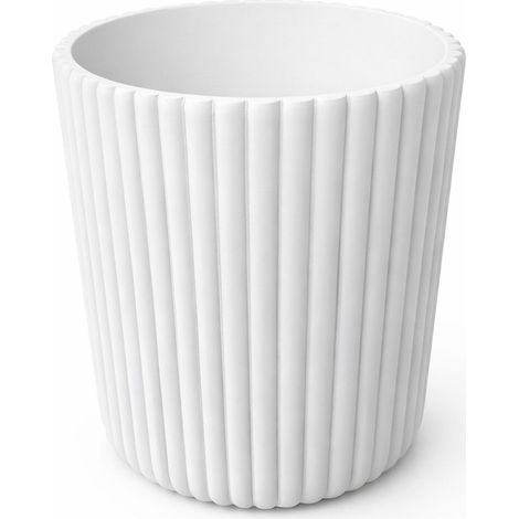 Küchenorganizer, weißer, geriffelter Besteckbehälter, Zubehör (1/3)