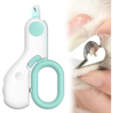 Coupe-ongles LED pour animaux, coupe-ongles pour chats et chiens avec lumière, coupe-ongles facile et sans douleur pour les chats et chiens