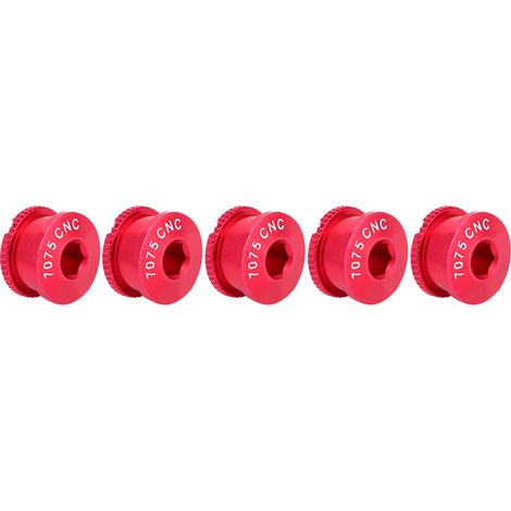 Vis de plateau de vélo de route, boulons et écrous pour plaque dentaire simple rouge (1/5)