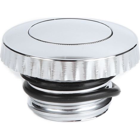 Bouchon de réservoir essence moto en aluminium de remplacement pour modèles Davidson, filetage horaire, argenté (1/5)