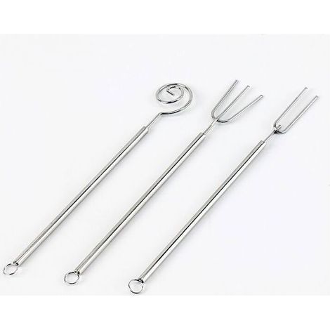 Set of fourchettes tremper to chocolat in stainless steel fourchettes fondue cumoire tools of cooking for HORLOGE