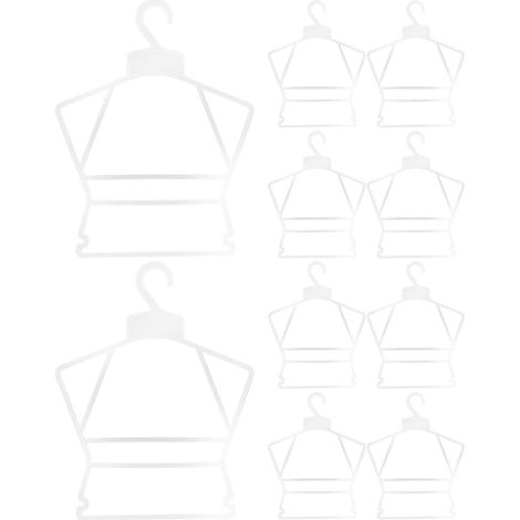 Lot de 10 cintres pour vêtements d'enfants, étendoirs à linge pour bébés et nourrissons-35.5X27.5cm (1/4)