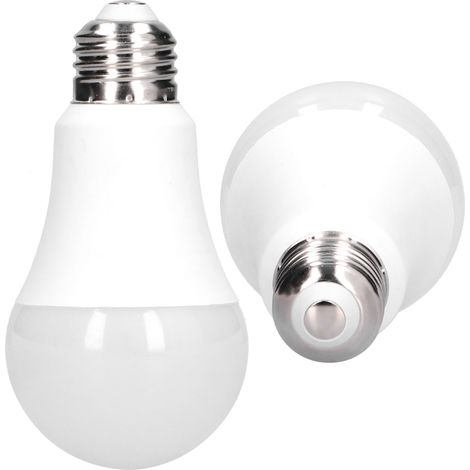 Lot de 2 ampoules LED E27/E26, dimmables, 7 W/5000 K, pour la maison, le bureau, la chambre, 220 V (1/5)